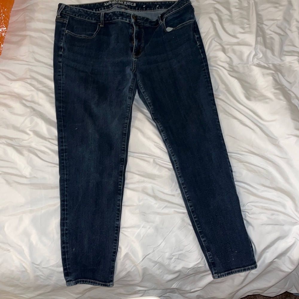 American Eagle super stretch x4 jegging. Dark blue not black